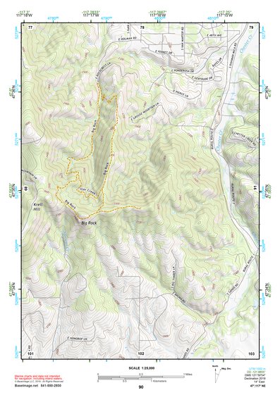 47117NE Page 90 Spokane Topo Preview 1