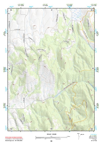47117NE Page 93 Spokane Topo Preview 1