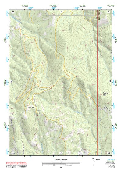 47117NE Page 95 Spokane Topo Preview 1