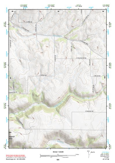 47117NE Page 101 Spokane Topo Preview 1