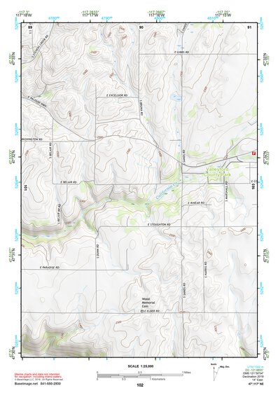 47117NE Page 102 Spokane Topo Preview 1