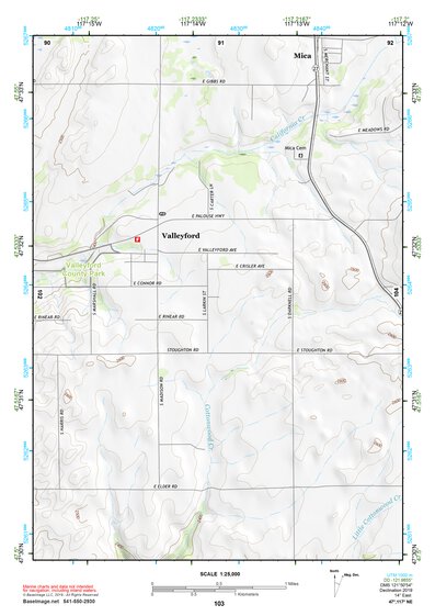 47117NE Page 103 Spokane Topo Preview 1