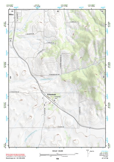 47117NE Page 104 Spokane Topo Preview 1