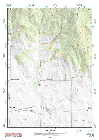 47117NE Page 106 Spokane Topo Preview 1
