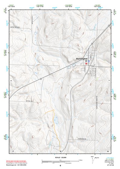 47118SE Page 6 Ritzville Topo Preview 1