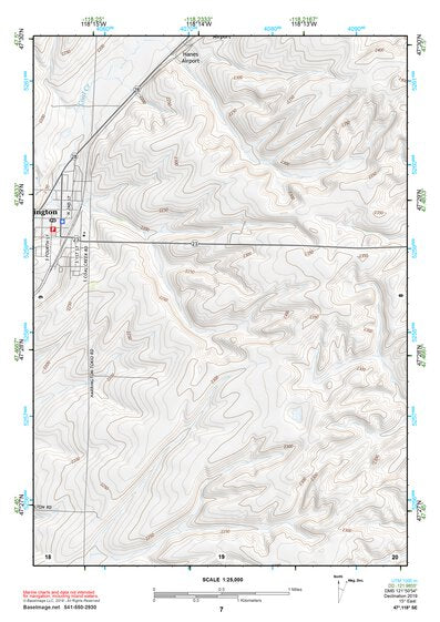 47118SE Page 7 Ritzville Topo Preview 1