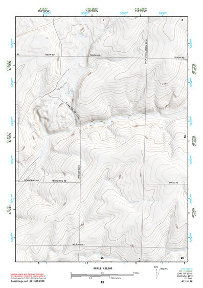 47118SE Page 13 Ritzville Topo Preview 1