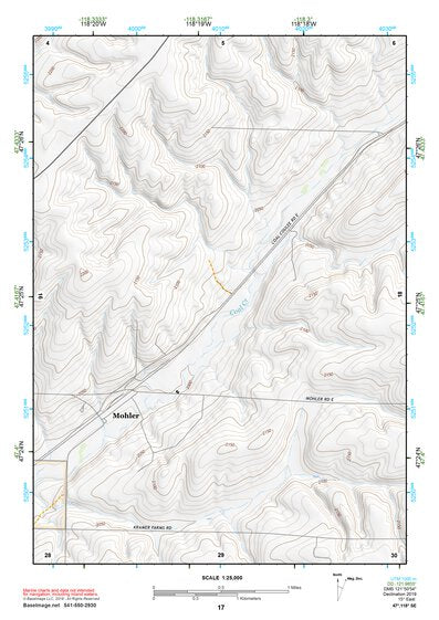 47118SE Page 17 Ritzville Topo Preview 1