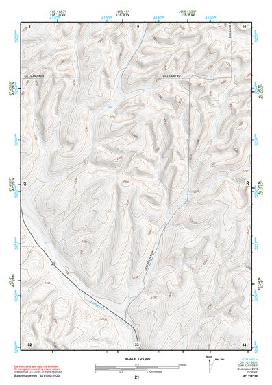 47118SE Page 21 Ritzville Topo Preview 1