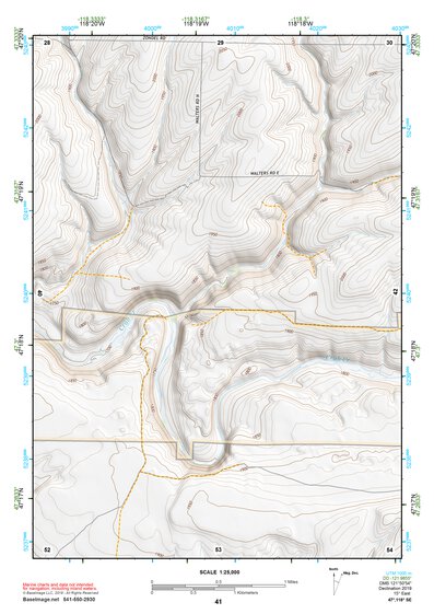 47118SE Page 41 Ritzville Topo Preview 1