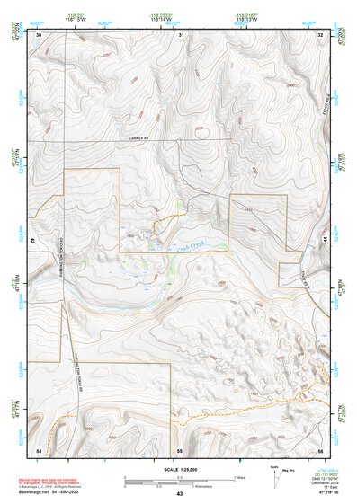 47118SE Page 43 Ritzville Topo Preview 1
