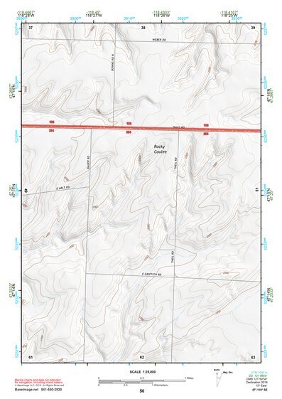 47118SE Page 50 Ritzville Topo Preview 1