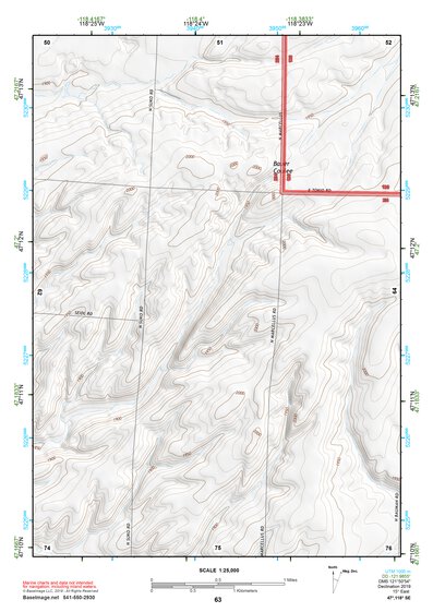 47118SE Page 63 Ritzville Topo Preview 1