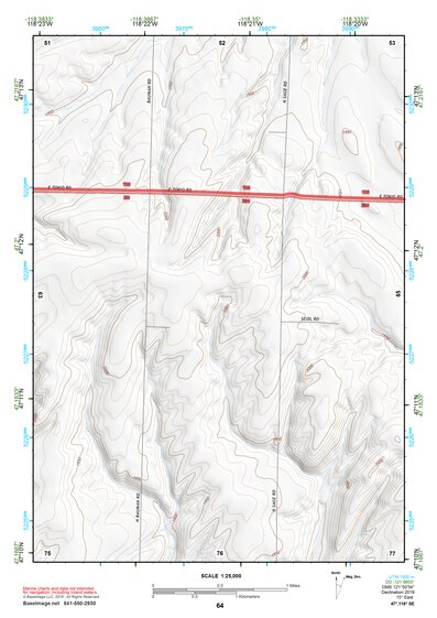47118SE Page 64 Ritzville Topo Preview 1