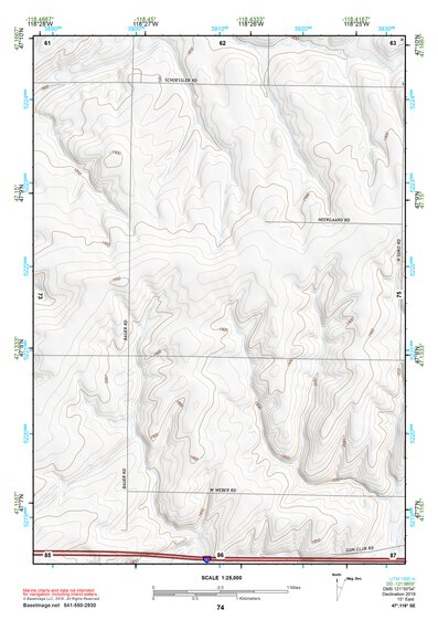 47118SE Page 74 Ritzville Topo Preview 1