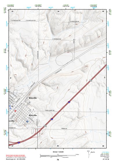47118SE Page 76 Ritzville Topo Preview 1