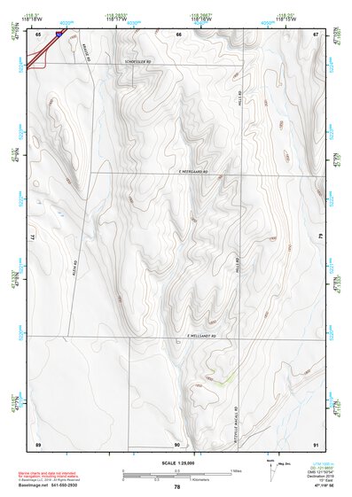 47118SE Page 78 Ritzville Topo Preview 1