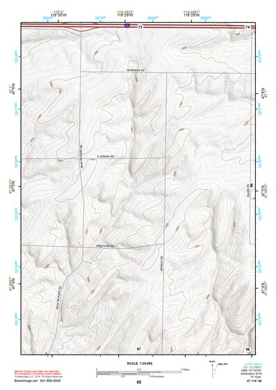 47118SE Page 85 Ritzville Topo Preview 1