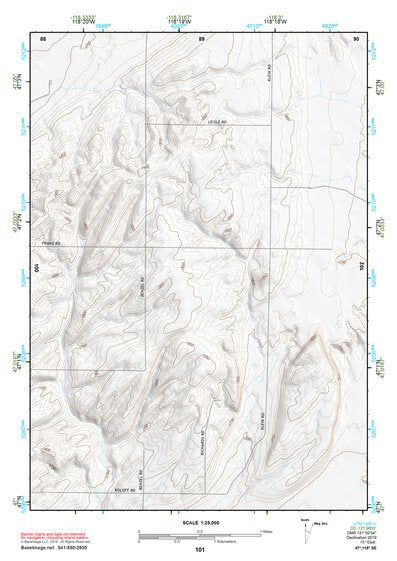 47118SE Page 101 Ritzville Topo Preview 1