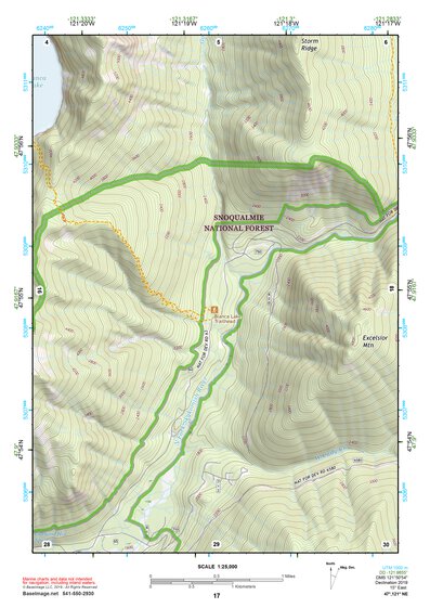 47121NE Page 17 Skykomish River Topo Preview 1