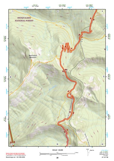 47121NE Page 20 Skykomish River Topo Preview 1