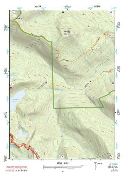 47121NE Page 34 Skykomish River Topo Preview 1