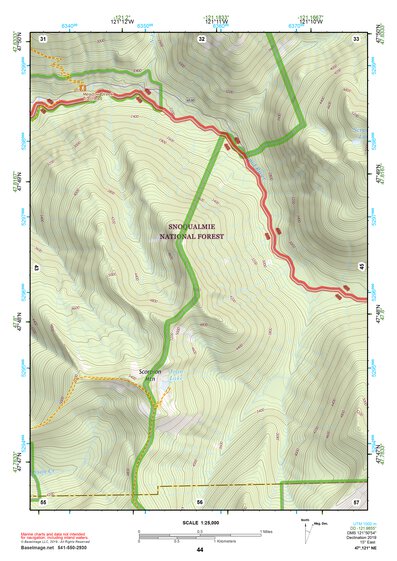 47121NE Page 44 Skykomish River Topo Preview 1