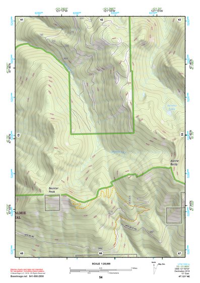 47121NE Page 54 Skykomish River Topo Preview 1