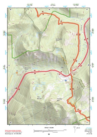 47121NE Page 58 Skykomish River Topo Preview 1
