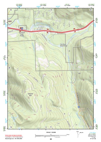 47121NE Page 65 Skykomish River Topo Preview 1
