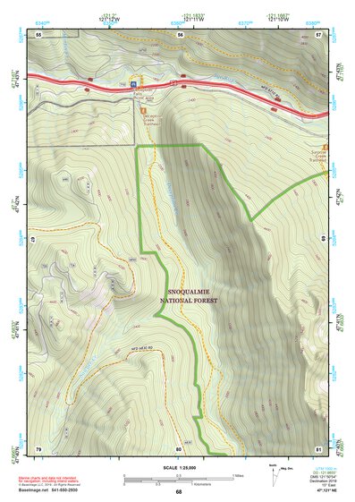 47121NE Page 68 Skykomish River Topo Preview 1