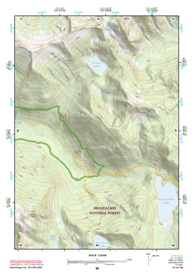 47121NE Page 86 Skykomish River Topo Preview 1