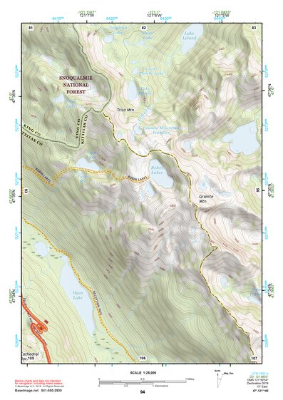 47121NE Page 94 Skykomish River Topo Preview 1
