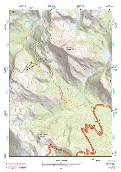 47121NE Page 103 Skykomish River Topo Preview 1