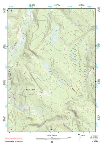 47121NW Page 76 Skykomish River Topo Preview 1