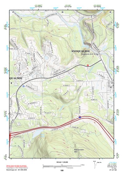 47121NW Page 100 Skykomish River Topo Preview 1
