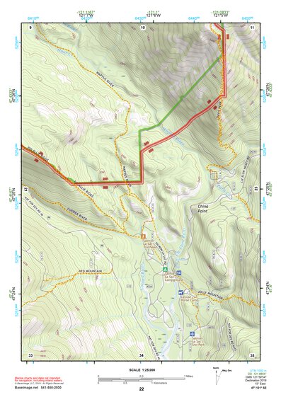 47121SE Page 22 Snoqualmie Pass Topo Preview 1