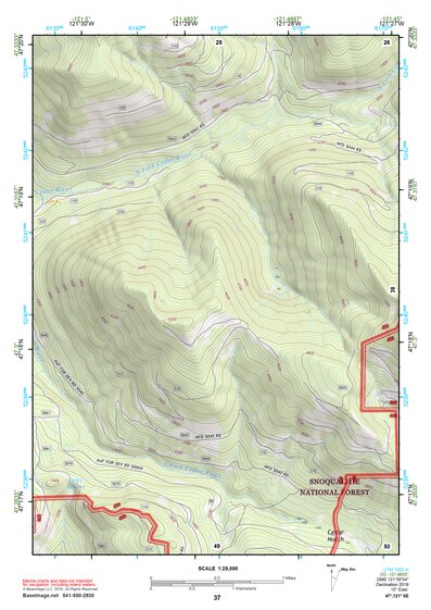 47121SE Page 37 Snoqualmie Pass Topo Preview 1