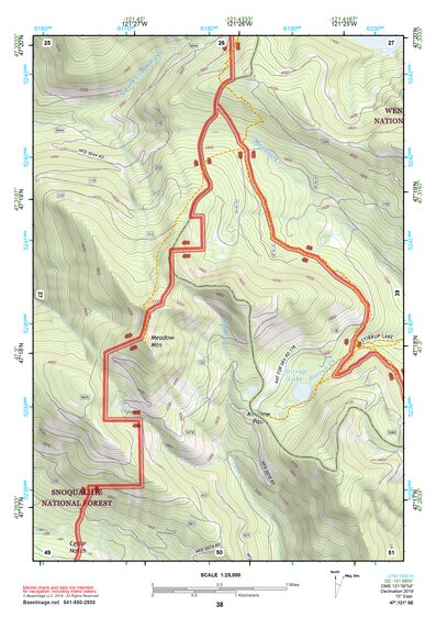 47121SE Page 38 Snoqualmie Pass Topo Preview 1