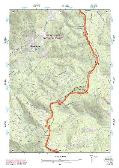 47121SE Page 52 Snoqualmie Pass Topo Preview 1