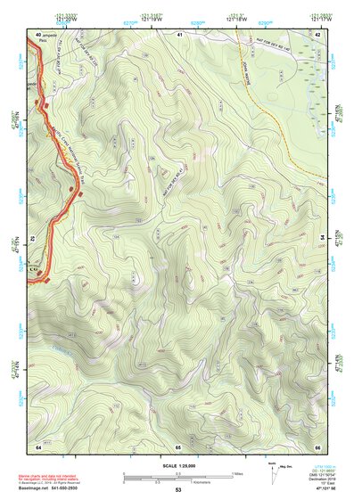 47121SE Page 53 Snoqualmie Pass Topo Preview 1