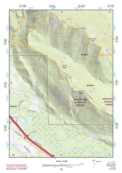 47121SE Page 57 Snoqualmie Pass Topo Preview 1