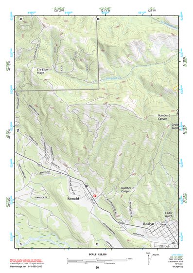 47121SE Page 60 Snoqualmie Pass Topo Preview 1