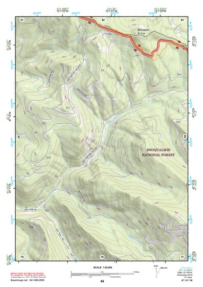 47121SE Page 64 Snoqualmie Pass Topo Preview 1