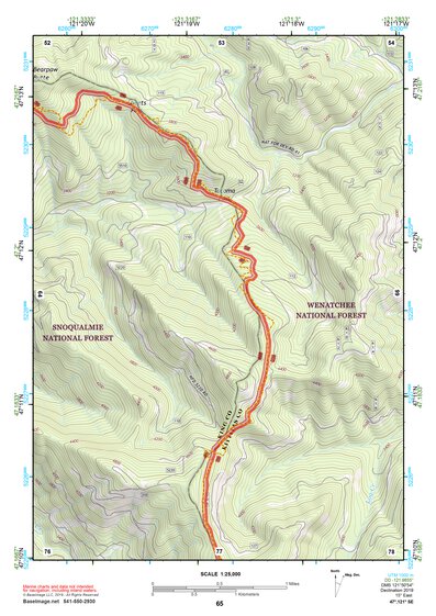 47121SE Page 65 Snoqualmie Pass Topo Preview 1