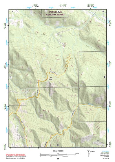 47121SE Page 68 Snoqualmie Pass Topo Preview 1