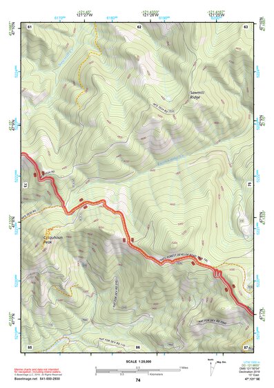 47121SE Page 74 Snoqualmie Pass Topo Preview 1