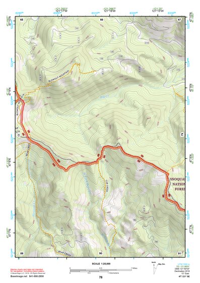 47121SE Page 78 Snoqualmie Pass Topo Preview 1