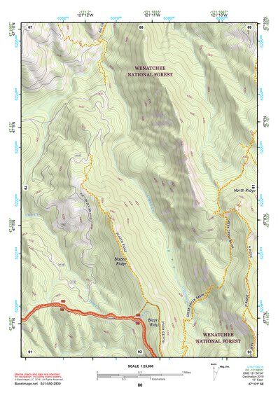 47121SE Page 80 Snoqualmie Pass Topo Preview 1