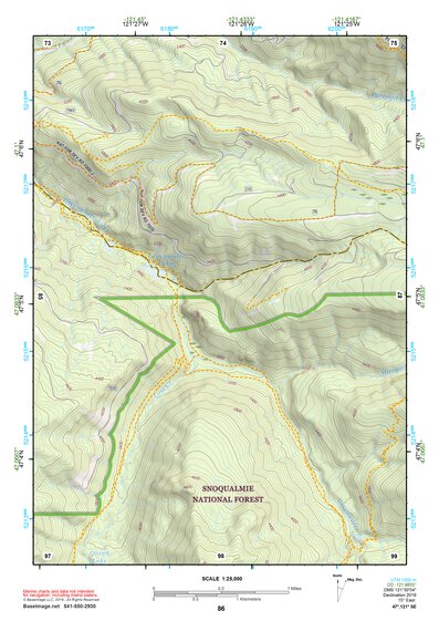 47121SE Page 86 Snoqualmie Pass Topo Preview 1